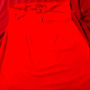 Red strapless dress size 18